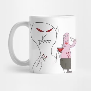 vampire drinking cocktail Mug